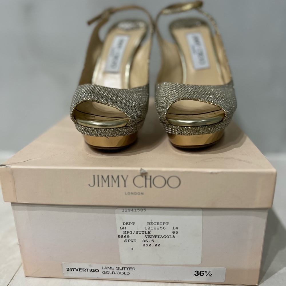 Jimmy choo vertigo gold Size 6.5